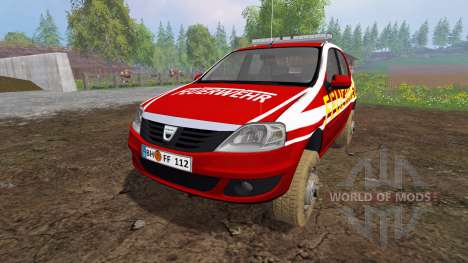 Dacia Logan [feuerwehr] para Farming Simulator 2015