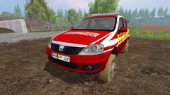 Dacia Logan [feuerwehr] para Farming Simulator 2015