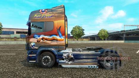 Homens de Poder para a pele do Scania truck para Euro Truck Simulator 2