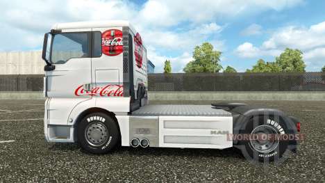 Pele Coca-Cola no caminhão HOMEM para Euro Truck Simulator 2