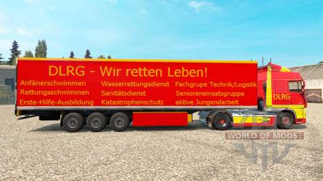 DLRG pele para caminhões DAF para Euro Truck Simulator 2