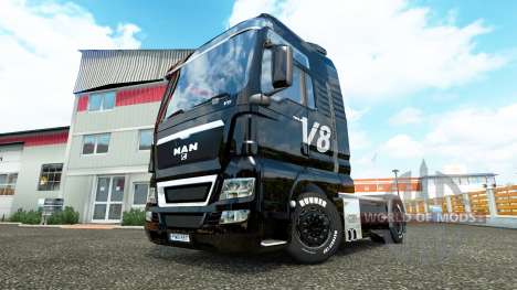 V8 de pele para HOMEM caminhões para Euro Truck Simulator 2