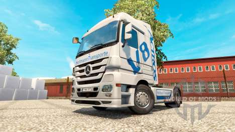 Hartmann Transporte de pele para o caminhão Merc para Euro Truck Simulator 2