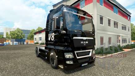 V8 de pele para HOMEM caminhões para Euro Truck Simulator 2