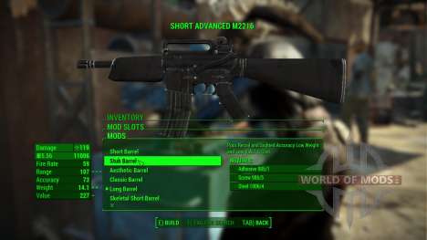 Rifle de assalto M226 para Fallout 4