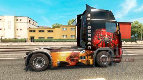 Homem-aranha pele para a Volvo caminhões para Euro Truck Simulator 2