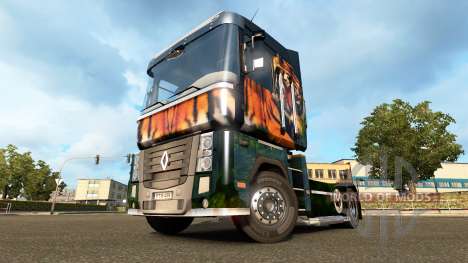 Tigre pele para Renault para Euro Truck Simulator 2