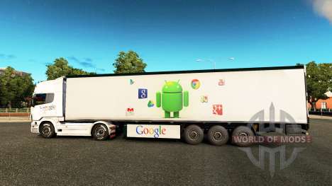 O Google pele para o Scania truck para Euro Truck Simulator 2