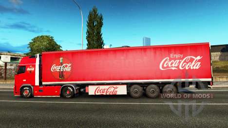 Skin Coca-Cola tractor Volvo para Euro Truck Simulator 2