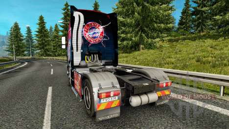 A pele do FC Bayern München, em um caminhão Volv para Euro Truck Simulator 2