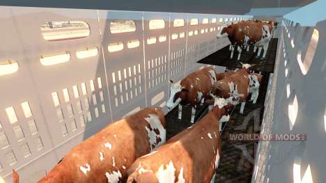 O transporte de animais semi-reboque para American Truck Simulator