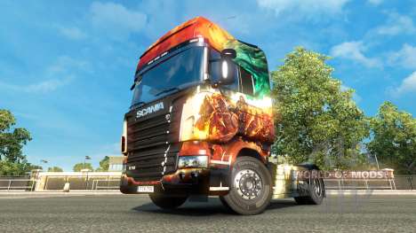 O Guild Wars 2 para a pele do Scania truck para Euro Truck Simulator 2