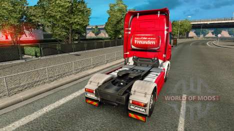 Pele Coca-Cola caminhão Scania para Euro Truck Simulator 2