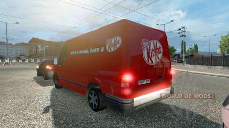 Ford Transit KitKat para Euro Truck Simulator 2