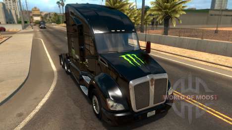 Kenworth T680 Monster Energy para American Truck Simulator