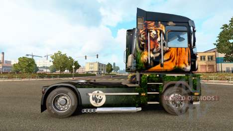 Tigre pele para Renault para Euro Truck Simulator 2