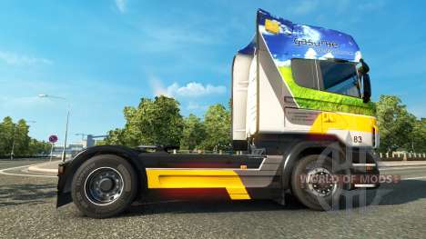 Gasunie de Transporte de pele para o Scania truc para Euro Truck Simulator 2