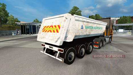 Bardon Agregados pele do trailer para Euro Truck Simulator 2