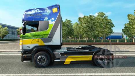 Gasunie de Transporte de pele para o Scania truc para Euro Truck Simulator 2