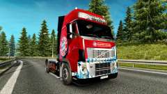 A pele do FC Bayern München, em um caminhão Volvo para Euro Truck Simulator 2