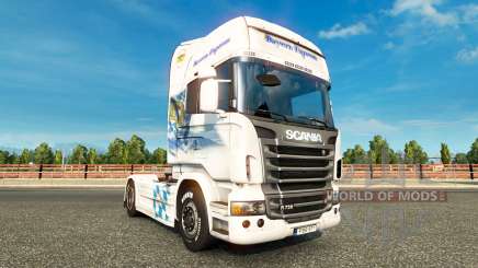 Baviera Express pele para o Scania truck para Euro Truck Simulator 2