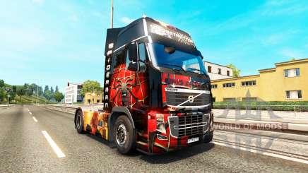 Homem-aranha pele para a Volvo caminhões para Euro Truck Simulator 2