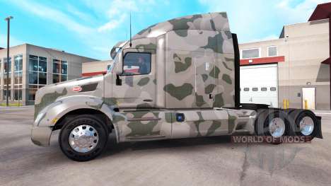 Camuflagem skins para o Peterbilt e Kenworth tra para American Truck Simulator