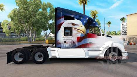 Pele U. S. A. Águia em um Kenworth trator para American Truck Simulator