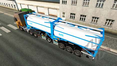 Semi-reboque tanque de Nijman Zeetank v2.0 para Euro Truck Simulator 2