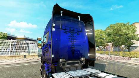 Azul Escorpião pele para o Scania truck para Euro Truck Simulator 2