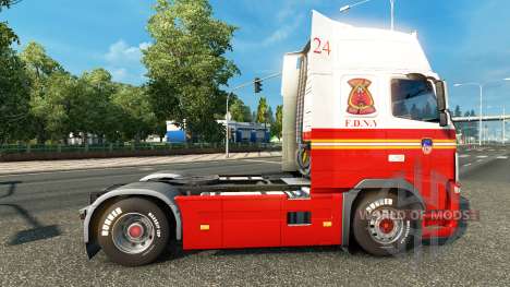 24 FDNY pele para a Volvo caminhões para Euro Truck Simulator 2