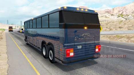 A pele em um ônibus da Greyhound para American Truck Simulator