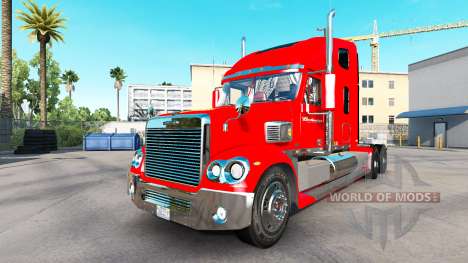 A pele sobre a Budweiser trator Freightliner Cor para American Truck Simulator