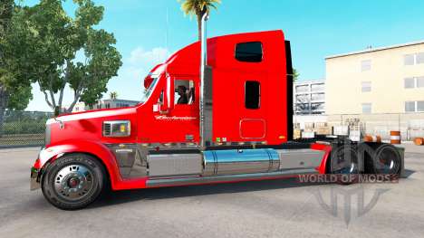 A pele sobre a Budweiser trator Freightliner Cor para American Truck Simulator