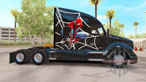Homem-aranha pele para Kenworth trator para American Truck Simulator