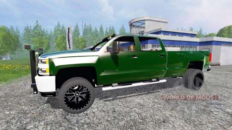 Chevrolet Silverado 3500 [plow truck] v2.0 para Farming Simulator 2015