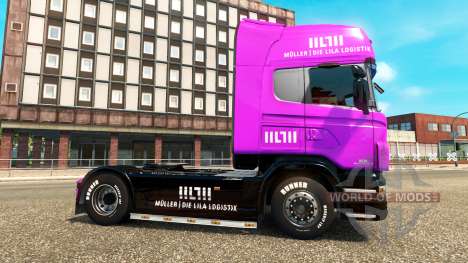 Muller skins para caminhões HOMEM Scania e Volvo para Euro Truck Simulator 2