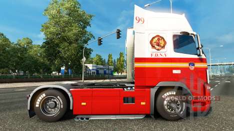 99 FDNY pele para a Volvo caminhões para Euro Truck Simulator 2