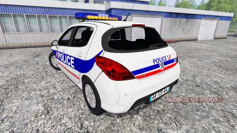 Peugeot 308 Police France para Farming Simulator 2015