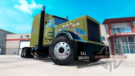 EUA Exército pele para Peterbilt 389 caminhão para American Truck Simulator