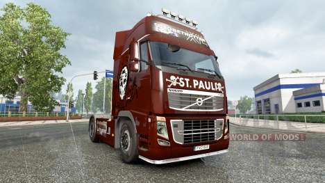 Pele FC St. Pauli em um caminhão Volvo para Euro Truck Simulator 2