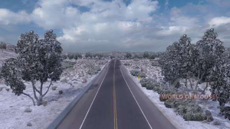 Inverno mod (Inverno Gelado Tempo de Mod v1.0) para American Truck Simulator