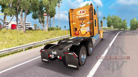 Pele&W no caminhão Freightliner Coronado para American Truck Simulator