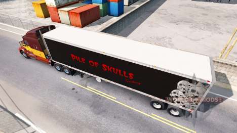 Refrigerado semi-reboque Pilha de Crânios para American Truck Simulator