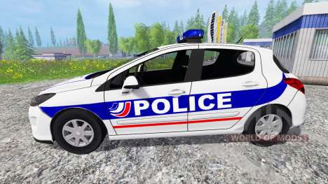 Peugeot 308 Police France para Farming Simulator 2015
