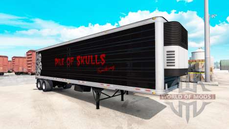 Refrigerado semi-reboque Pilha de Crânios para American Truck Simulator
