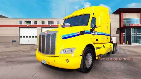 Pele Penske Truck Rental caminhão Peterbilt para American Truck Simulator