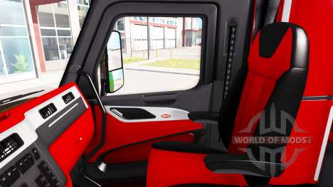 Cor da Peterbilt 579 interior no estilo da Ferra para American Truck Simulator