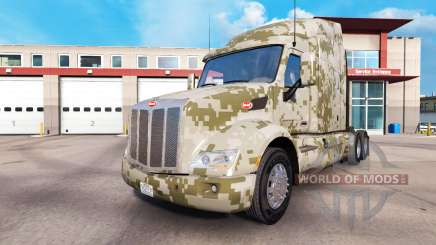 Camuflagem skins para o Peterbilt e Kenworth tratores para American Truck Simulator