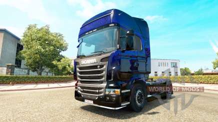 Azul Escorpião pele para o Scania truck para Euro Truck Simulator 2